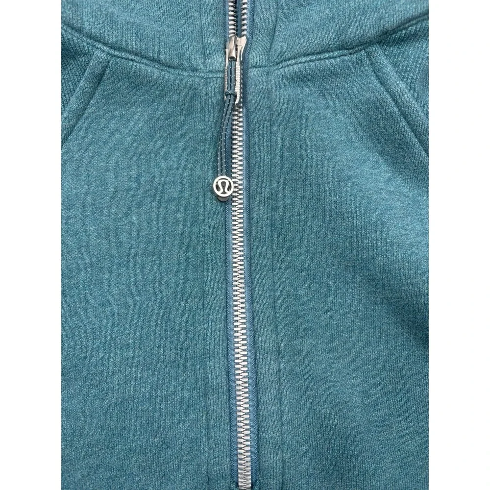 Lululemon Scuba Oversized Half Zip Hoodie Heathered Desert Teal XS/S Althleisure